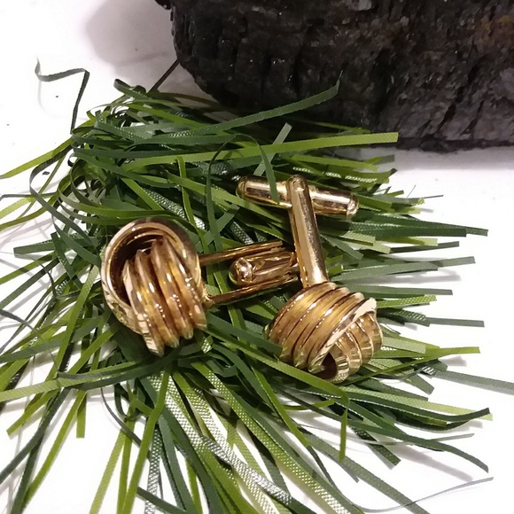 Men gold cufflinks - Picture 6 of 6